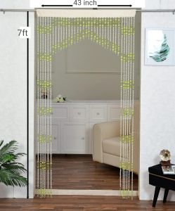 PVC Green Beads Crystal Door Curtain