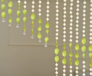 PVC Green Beads Crystal Door Curtain
