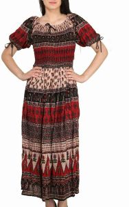 Jaipuri Dagru Printed Dress