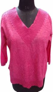 Pink Women Cotton Kurti