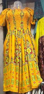 Yellow Ladies Short Dress