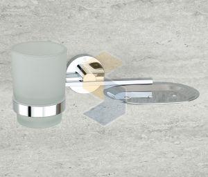 Iconic Brass Soap Dish with Tumbler Holder