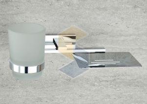 Prada Brass Soap Dish with Tumbler Holder