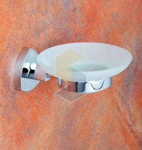 Zudio Brass Glass Soap Dish