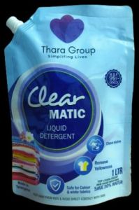 1ltr Clear Matic Liquid Detergent Pouch