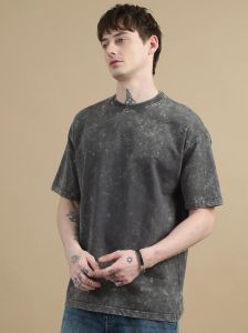 Mens Acid-Wash Oversized Tshirts