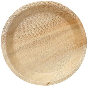 10 Inch Plain Areca Leaf Round Plate
