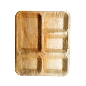 5 Compartment Rectangle Areca Leaf Plates