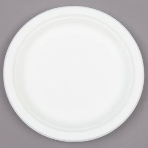 7 Inch Plain Sugarcane Bagasse Plates