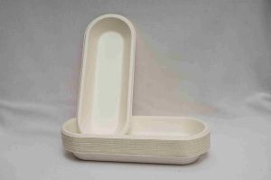 Oval Sugarcane Bagasse Bowl
