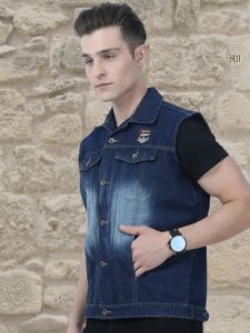 Mens Half Sleeve Denim Jackets