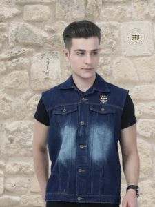 Mens Half Sleeve Denim Jackets