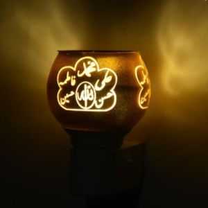Bronze Islamic Calligraphy Plug Night Lamp