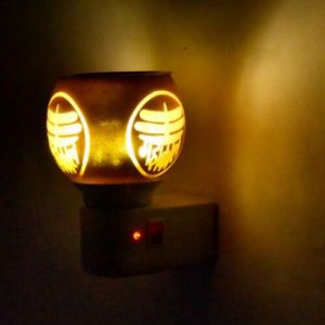 Golden Mahakal Design Plug-In Night Lamp