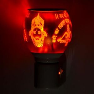 Golden Shyam Dev Plug In Ceramic Night Lamp