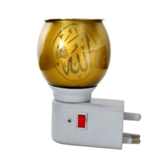 Golden Allah Calligraphy Plug In Night Lamp