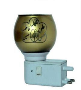 Bronze Islamic Calligraphy Plug Night Lamp