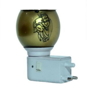 Radha Krishna Silhouette Ceramic Plug Night Lamp