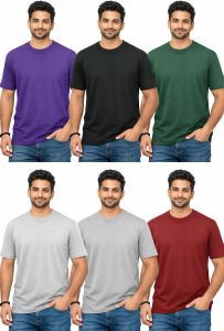 Mens Plain Round Neck T Shirt
