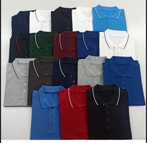 Mens Plain Polo Neck T Shirt