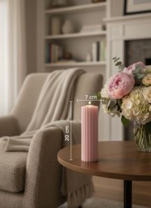 Baby Pink Ripped Soy Wax Scented Candle