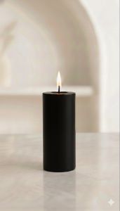 Black Pillar Candle