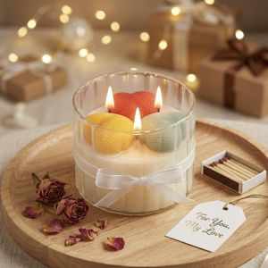 Heart Peony Jar Candle
