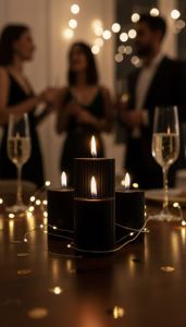 Black Ripped Soy Wax Scented Candle