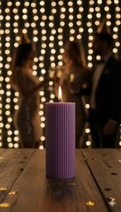 Purple Ripped Soy Wax Scented Candle
