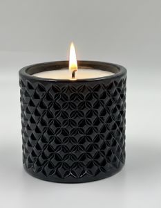 Black Crystal Jar Candle