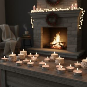 Soya Wax White Scented Tea Light Candle