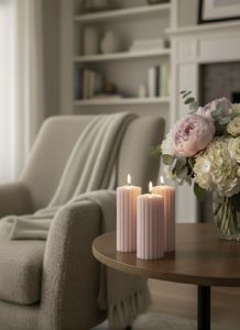 Baby Pink Ripped Soy Wax Scented Candle