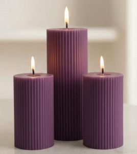 Purple Ripped Soy Wax Scented Candle