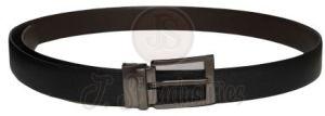 Black Full Grain Leather Belt for Men