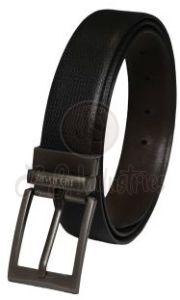 Black Full Grain Leather Belt for Men