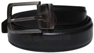 Classic Black Leather Formal Belt