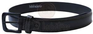 Men Black Genuine Leather Belt