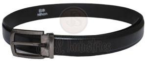 Classic Black Leather Formal Belt