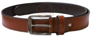Brown  Double Stitched Leather Lined Belt