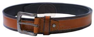 Brown Leather Pin Buckle Belt for Men