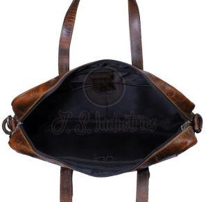 Vintage Leather Duffel Bag for Men