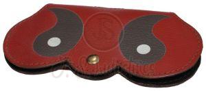 Red Leather Eye Glasses Sling Bag
