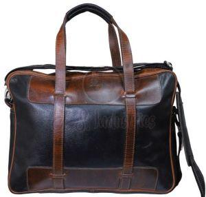 Vintage Leather Duffel Bag for Men