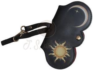 Black Handmade Leather Sling Bag