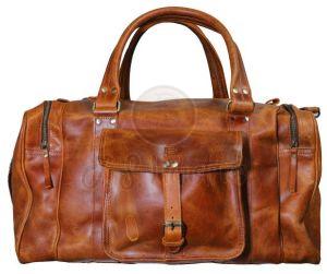 Full Grain Pure Handmade Leather Duffel Bag