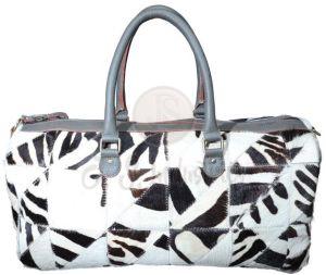 Leather Nature Hairon Duffle Bag