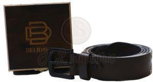 Men Crow Brown Genuine Leather Polo Belt