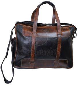 Vintage Leather Duffel Bag for Men