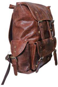 Genuine Leather Vintage Brown Rucksack Backpack