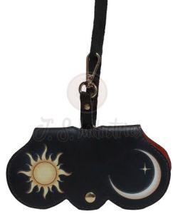 Black Handmade Leather Sling Bag